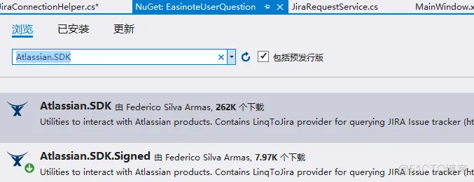 C# 连接/查询Jira_.net